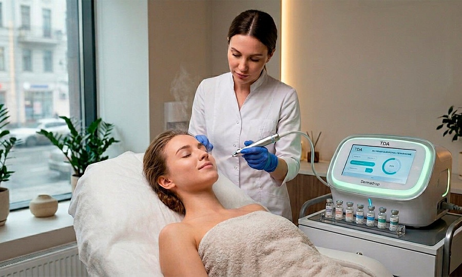 Безынъекционная мезотерапия Dermadrop: современное восстановление кожи без уколов